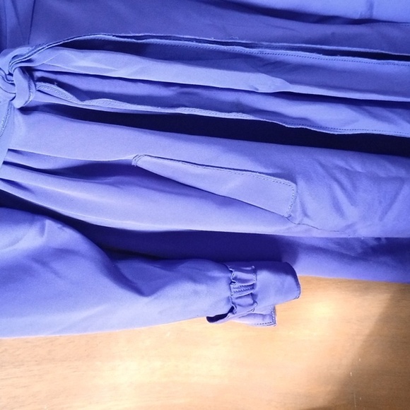 Elie Tahari Silk Satin Wrap Trench Coat size L - Picture 5 of 9